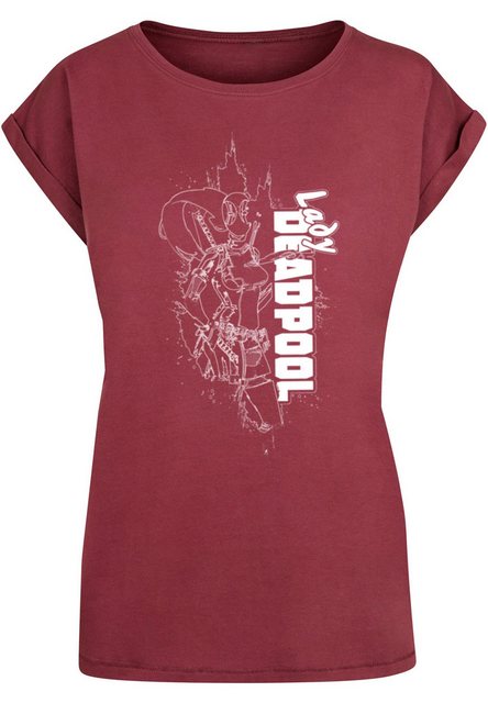 ABSOLUTE CULT T-Shirt ABSOLUTE CULT Damen Ladies Deadpool - Lady Outline T- günstig online kaufen