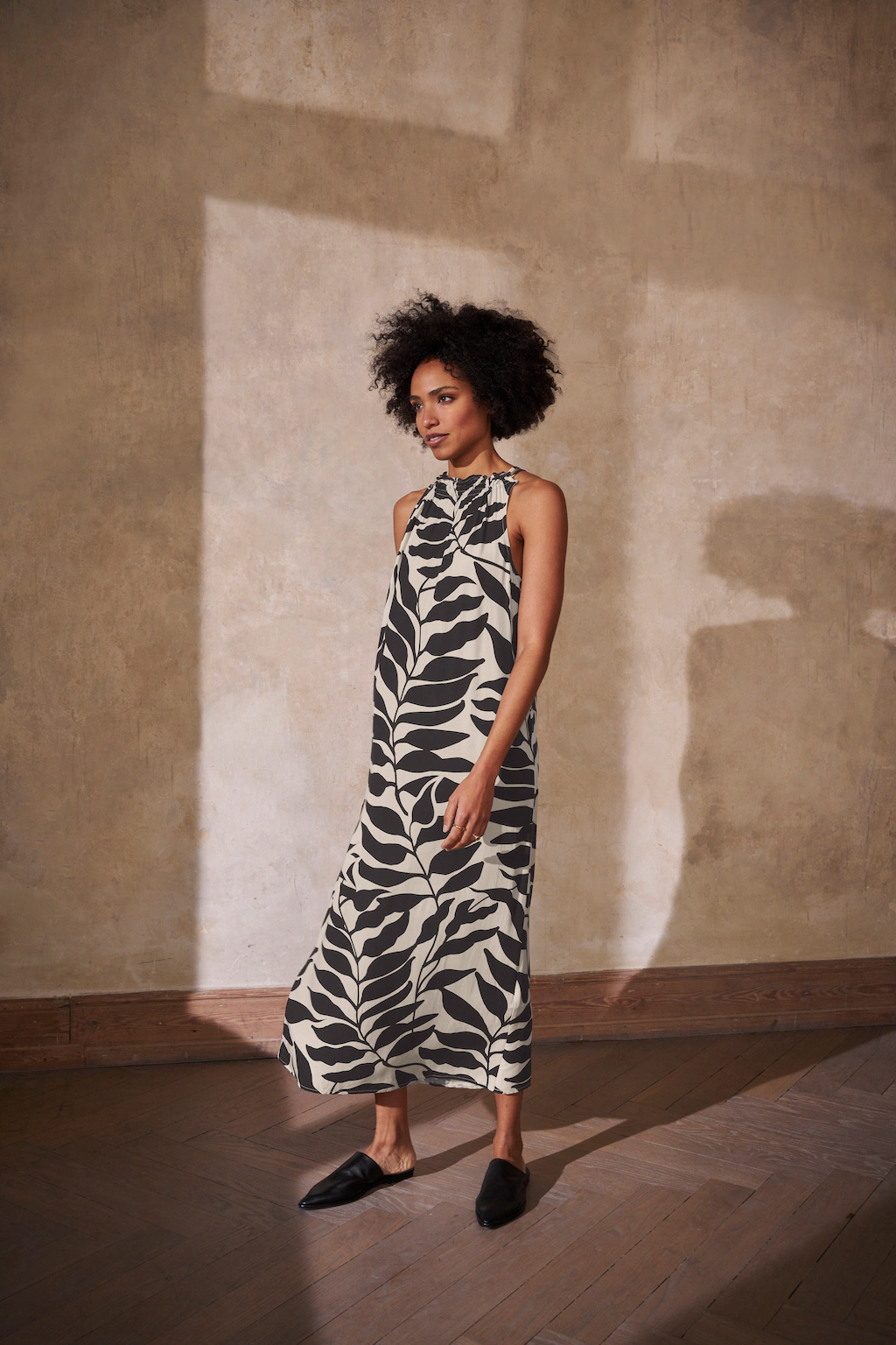 HECHTER PARIS Midikleid, mit Allover-Print und Bindeband günstig online kaufen