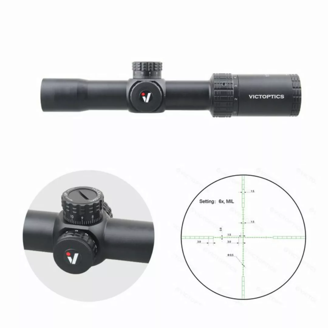 Vector Optics Victoptics OPSL32 S4 1.5-6x28 Zielfernrohr (Ideal für Jagd, S günstig online kaufen