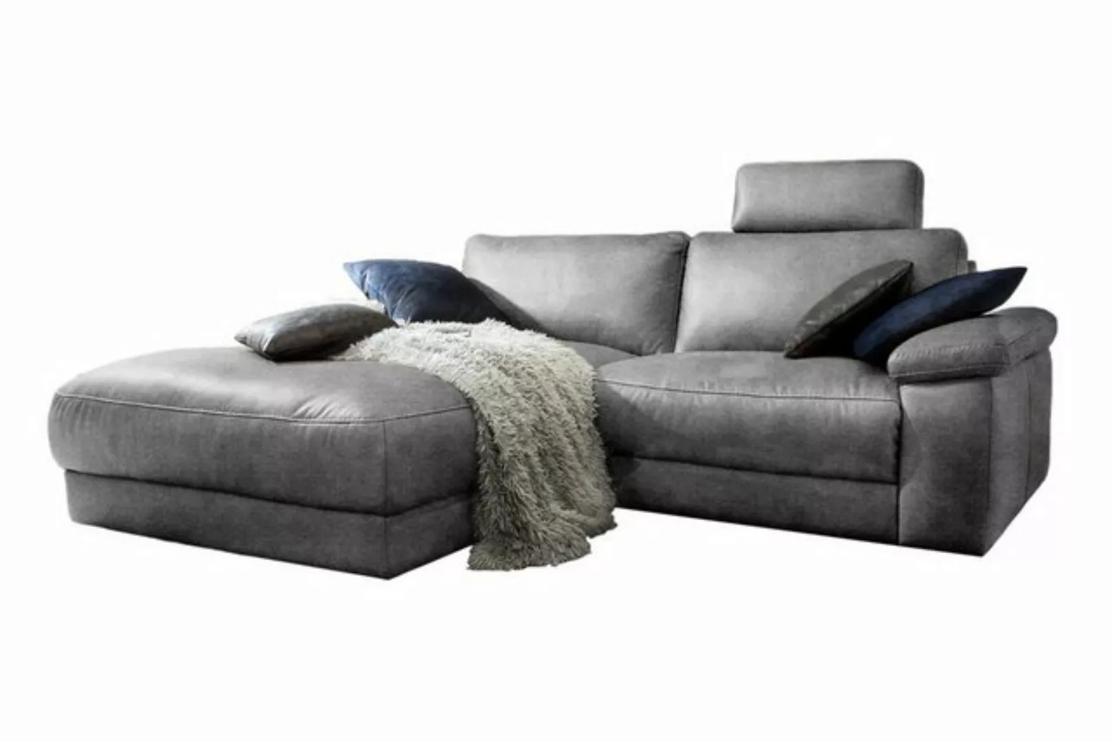 KAWOLA Ecksofa LOLA, Couch L-Form rechts oder links, Sitzvorzug motorisch, günstig online kaufen