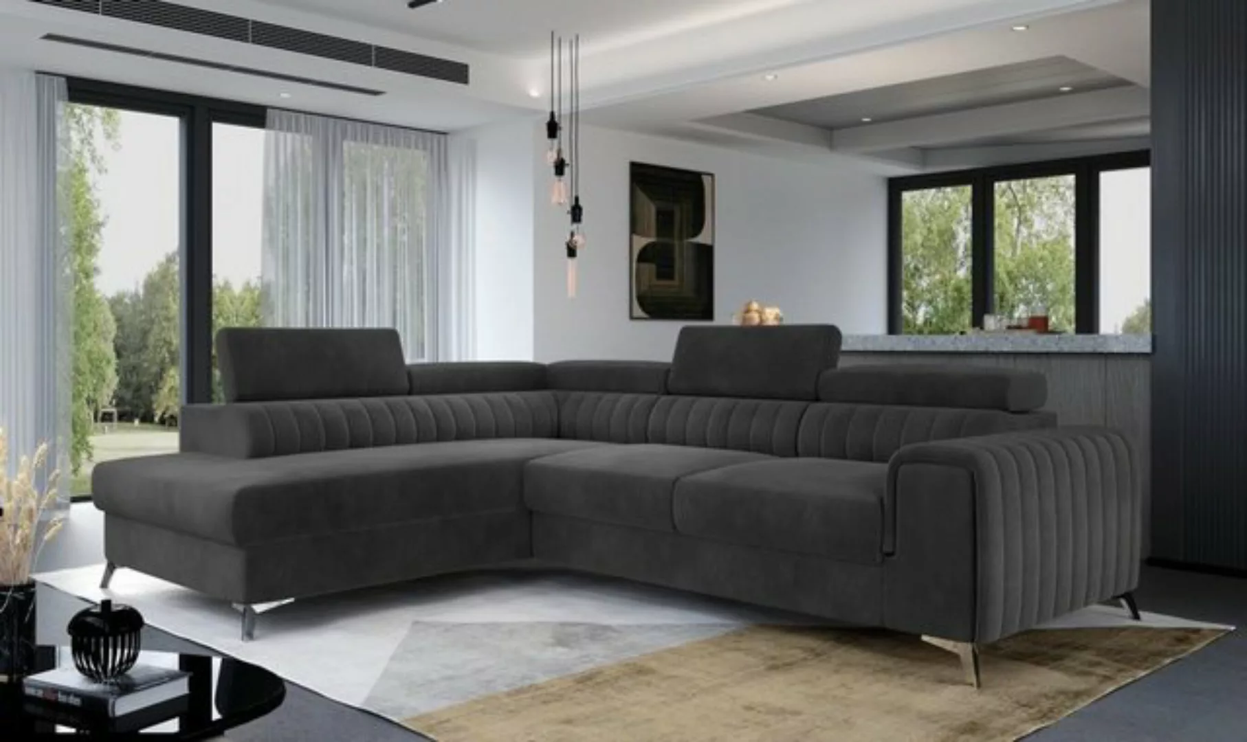 Luxusbetten24 Schlafsofa Designer Sofa Tirenni, mit Schlaf- und Klappfunkti günstig online kaufen