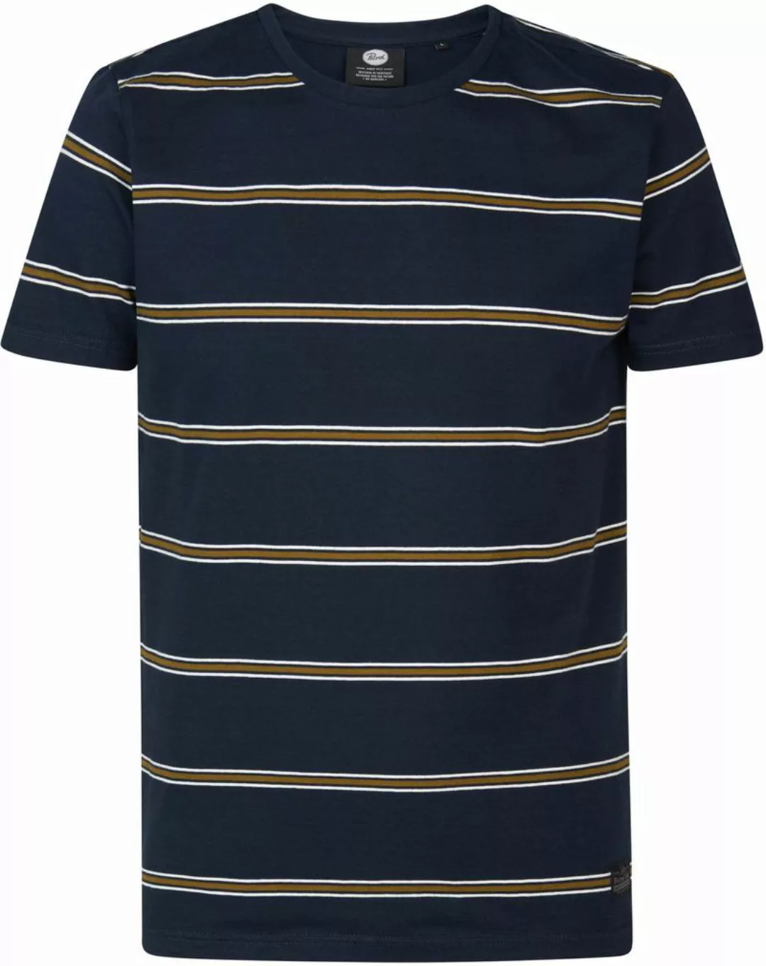 Petrol T-Shirt Rugby Gestreift Navy - Größe XXL günstig online kaufen
