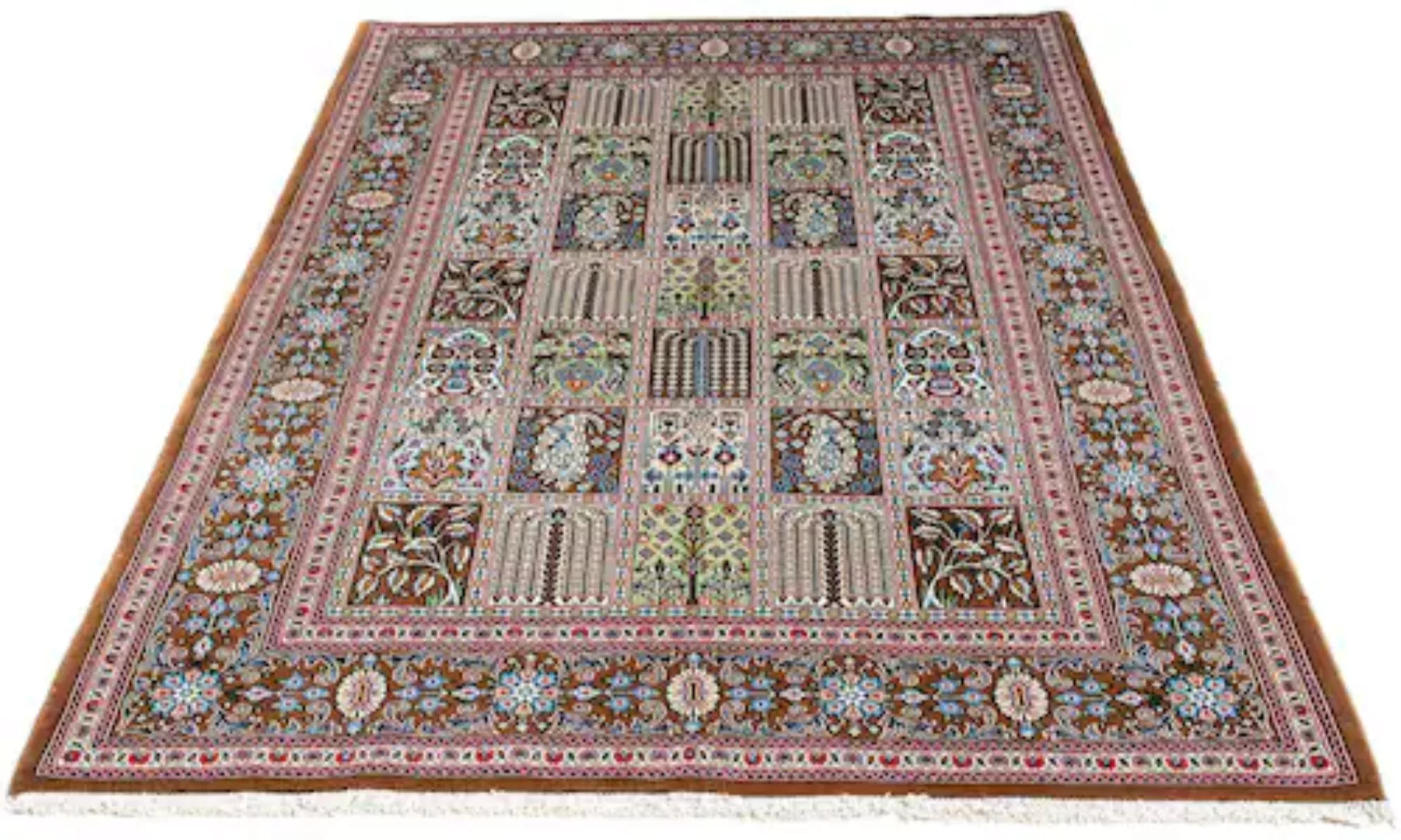 morgenland Wollteppich »Ghom Blumenmuster 209 x 136 cm«, rechteckig, 10 mm günstig online kaufen