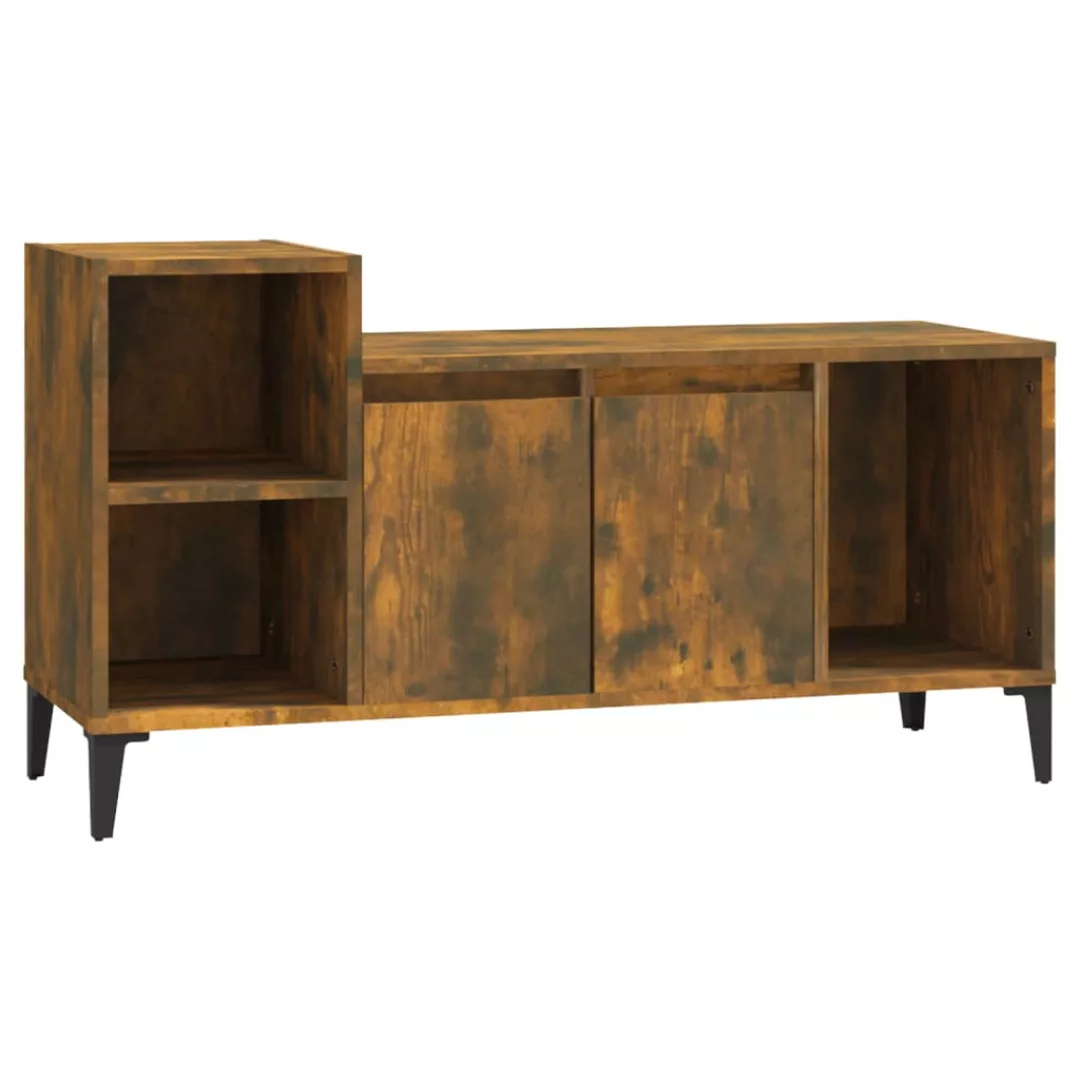 Vidaxl Tv-schrank Räuchereiche 100x35x55 Cm Holzwerkstoff günstig online kaufen