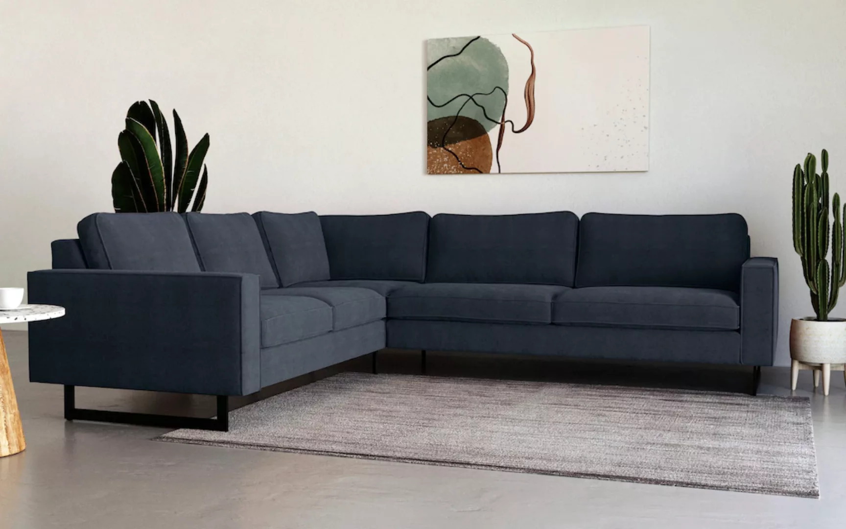 Places of Style Ecksofa Pinto, 250/290 cm, langer Schenkel, XXL, Ottomane, günstig online kaufen