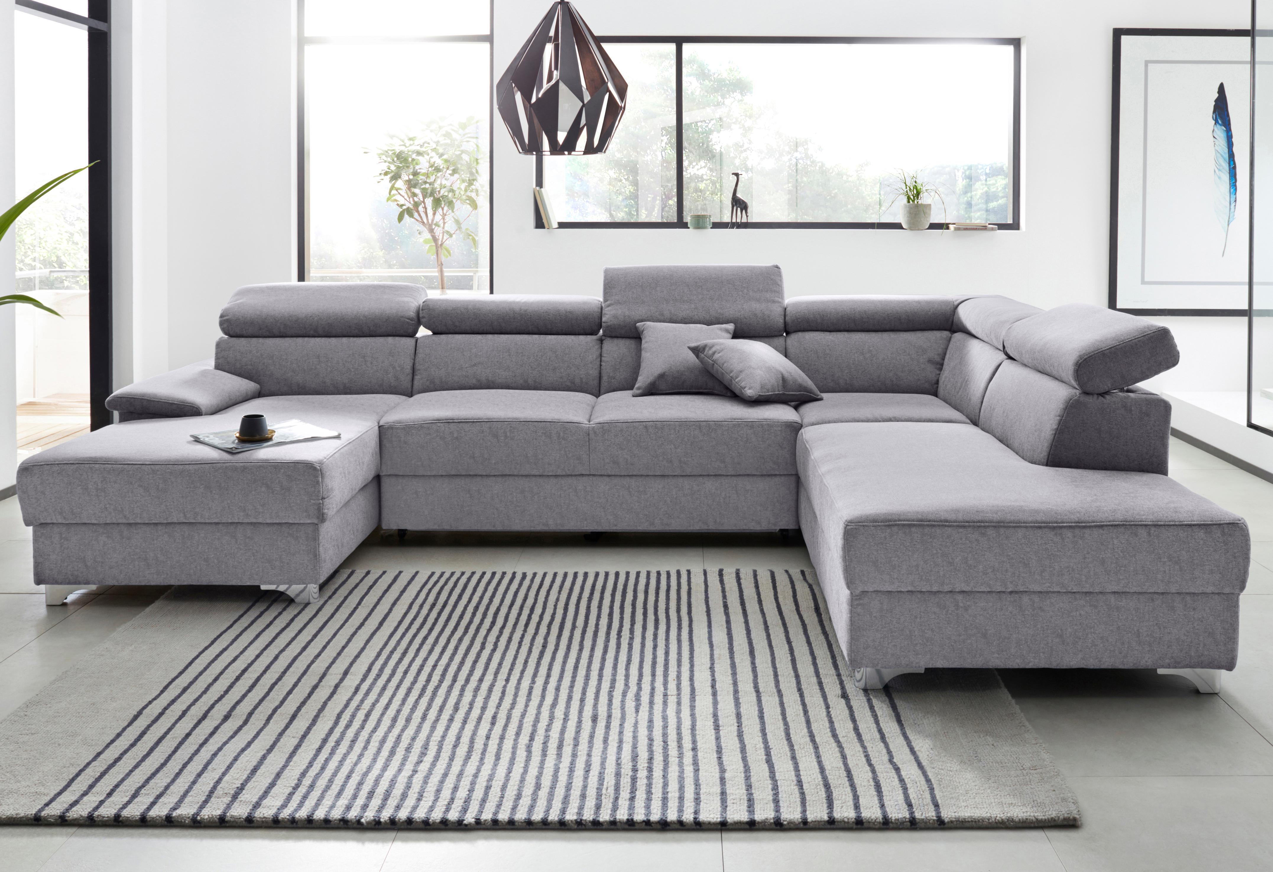 DOMO collection Wohnlandschaft "Mira, inklusive Kopfteilverstellung für meh günstig online kaufen