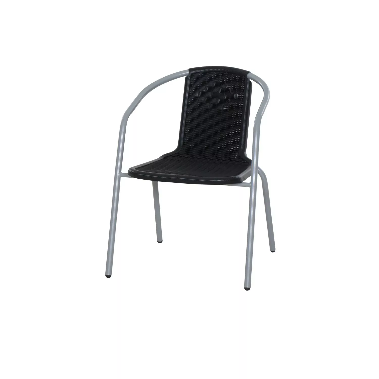 Gardamo Bistro Sessel Gelato 55 cm x 58 cm x 74 cm Silber günstig online kaufen