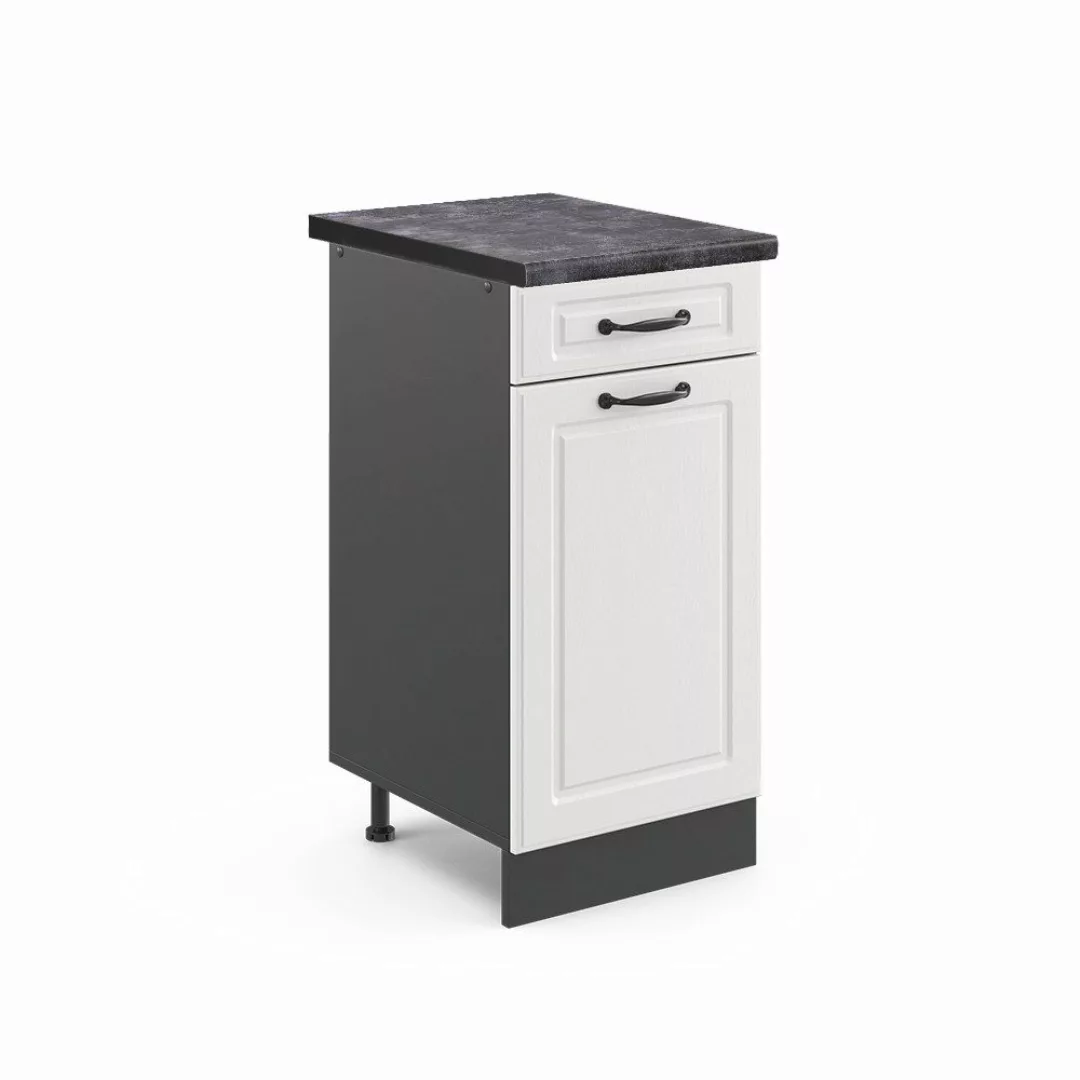 Vicco Unterschrank R-Line, Weiß Landhaus/Anthrazit, 40 günstig online kaufen
