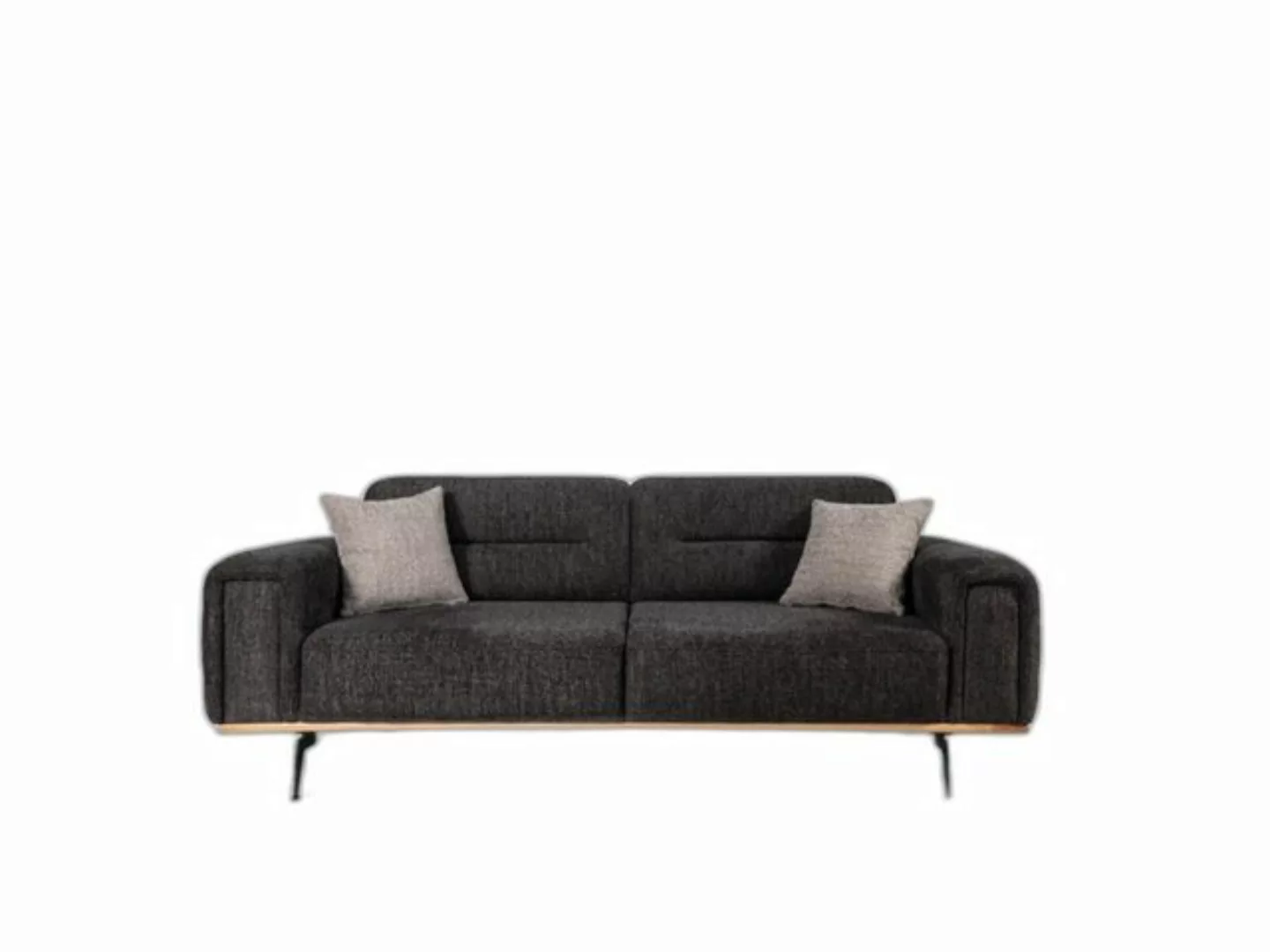 Xlmoebel 3-Sitzer Stoffcouch Design Dreisitzer Grau Sofa 3 Plätze Polsterst günstig online kaufen