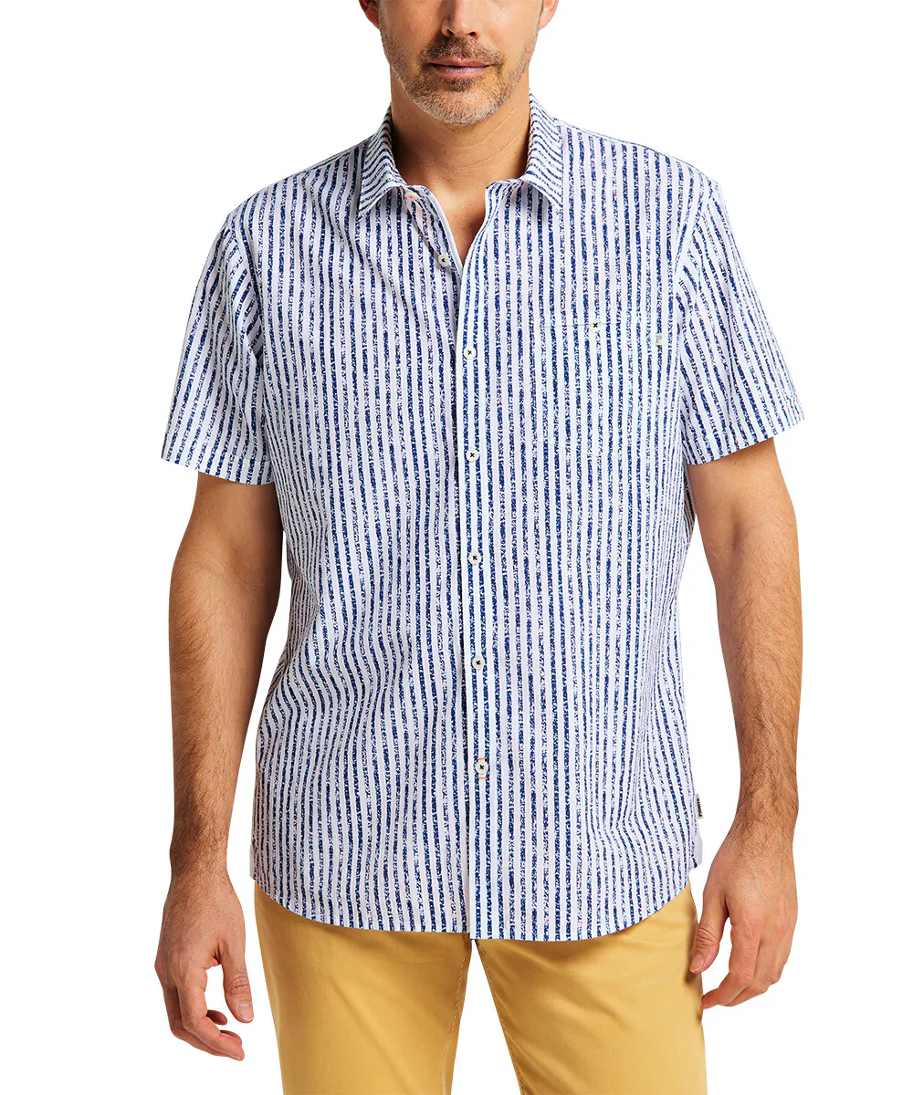 Pioneer Hemd Stripe indigo günstig online kaufen