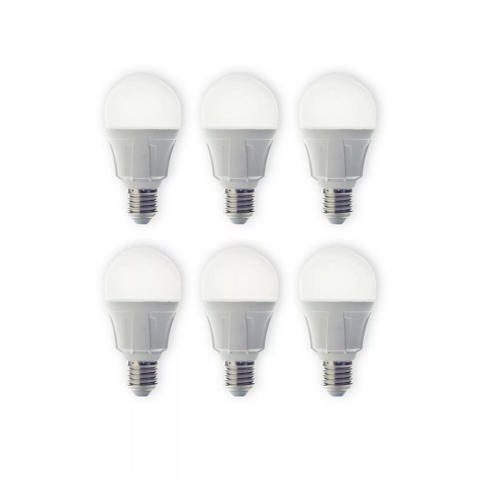 Lindby LED-Leuchtmittel, 6er-Set, E27, 8,5 W, matt, 3.000 K günstig online kaufen