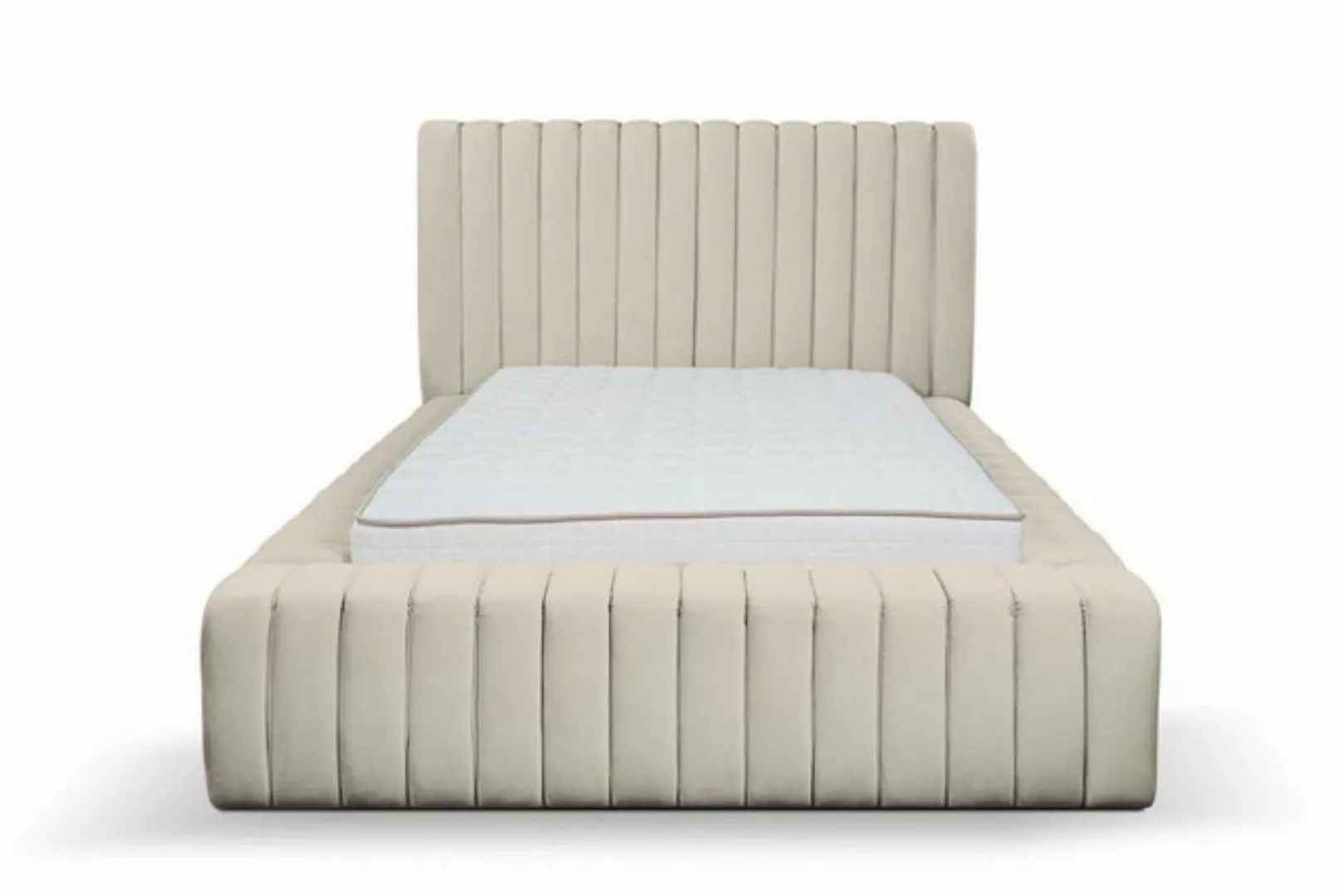 JVmoebel Bett Luxus Schlafzimmer Bett Doppelbett Holz Polster Betten Bettra günstig online kaufen