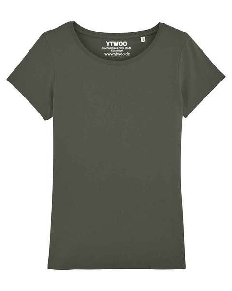 Damen Basic T-shirt Aus 100% Baumwolle (Bio) günstig online kaufen