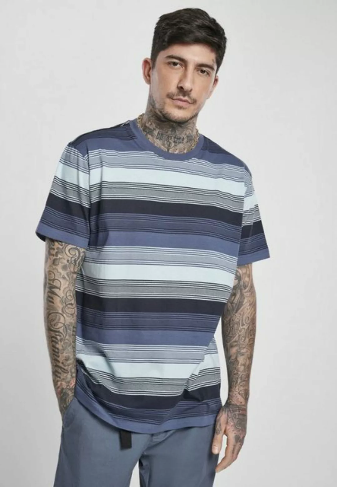 URBAN CLASSICS T-Shirt Urban Classics Herren Yarn Dyed Sunrise Stripe Tee ( günstig online kaufen