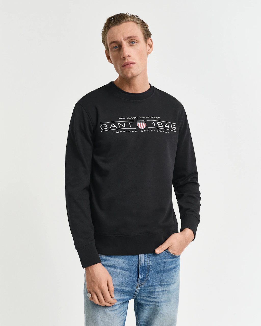 Gant Sweatshirt "GRAPHIC C-NECK SWEAT" günstig online kaufen