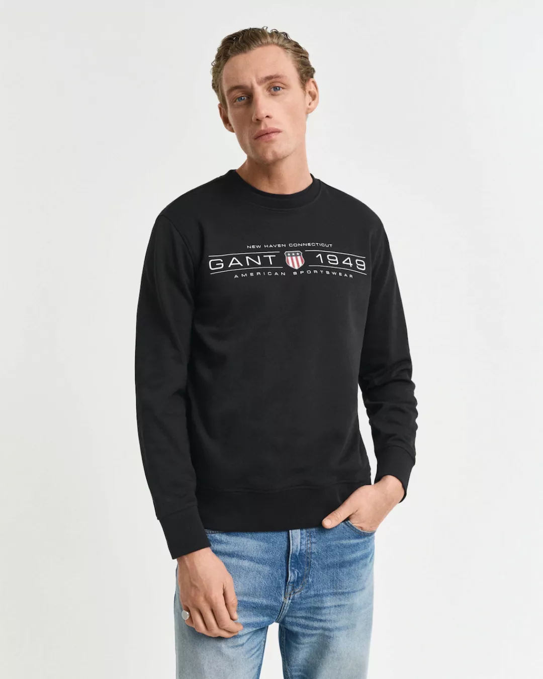 Gant Sweatshirt "GRAPHIC C-NECK SWEAT" günstig online kaufen