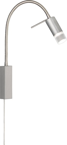 LED-Wandlampe River Flexarm, Schirm Metall glatt günstig online kaufen