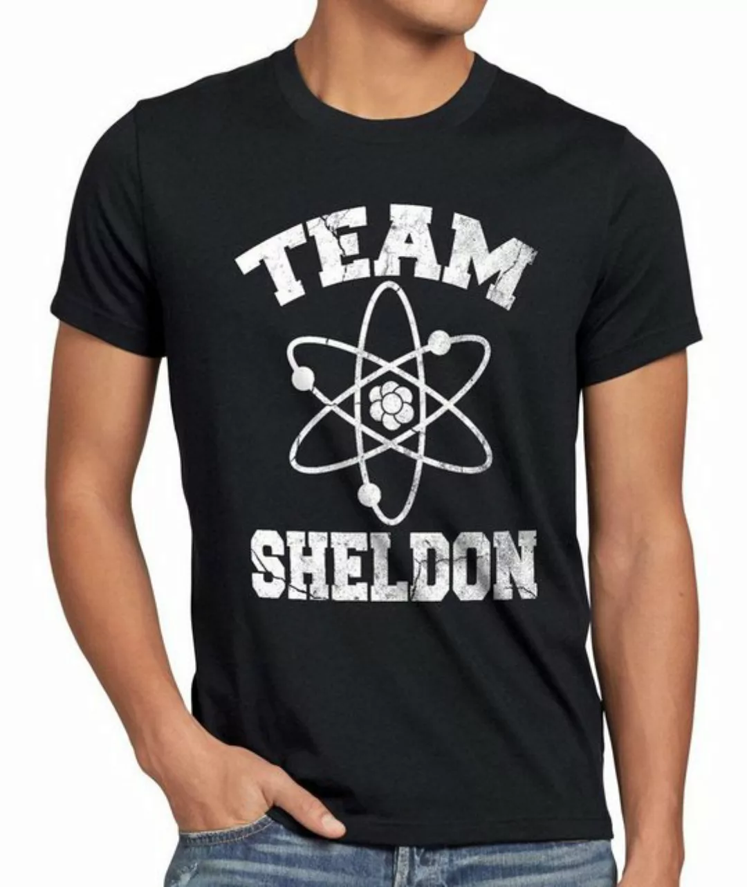 style3 Print-Shirt Herren T-Shirt Sheldon College Team big cooper theory le günstig online kaufen