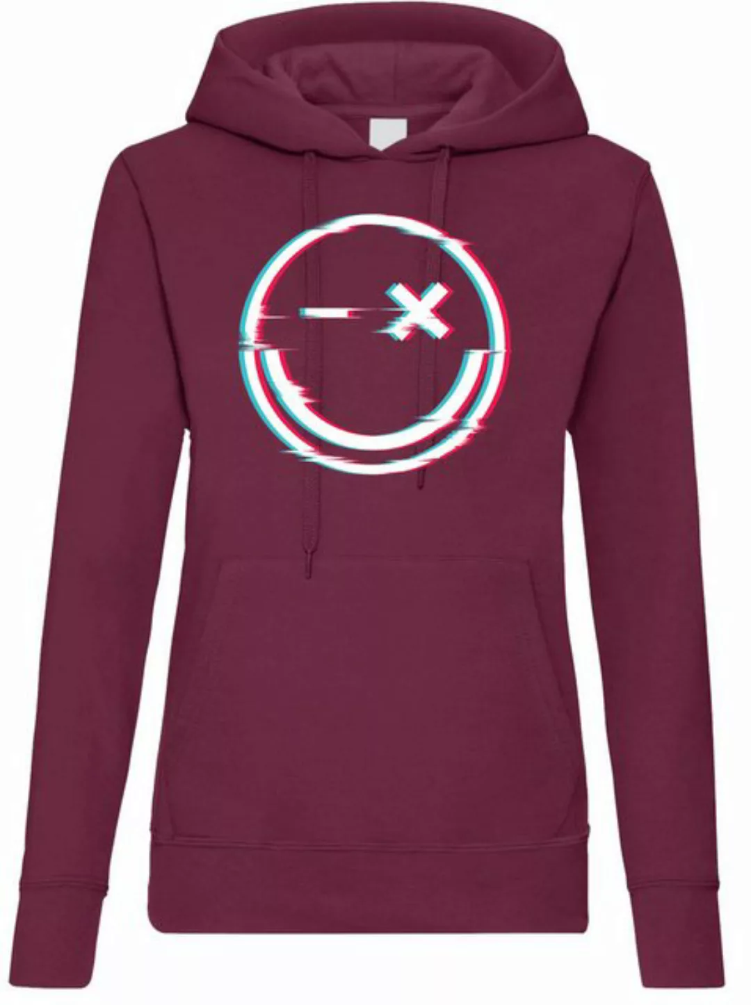 Youth Designz Kapuzenpullover Smile Glitch Damen Hoodie Pullover mit modisc günstig online kaufen