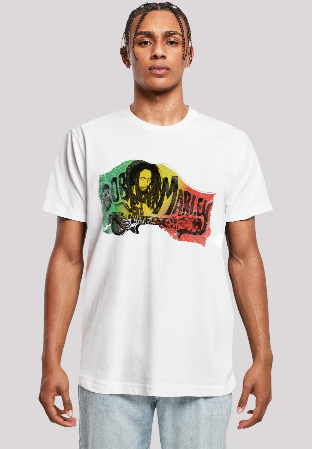 F4NT4STIC T-Shirt "Bob Marley Chords Reggae Music by Rock Off", Premium Qua günstig online kaufen