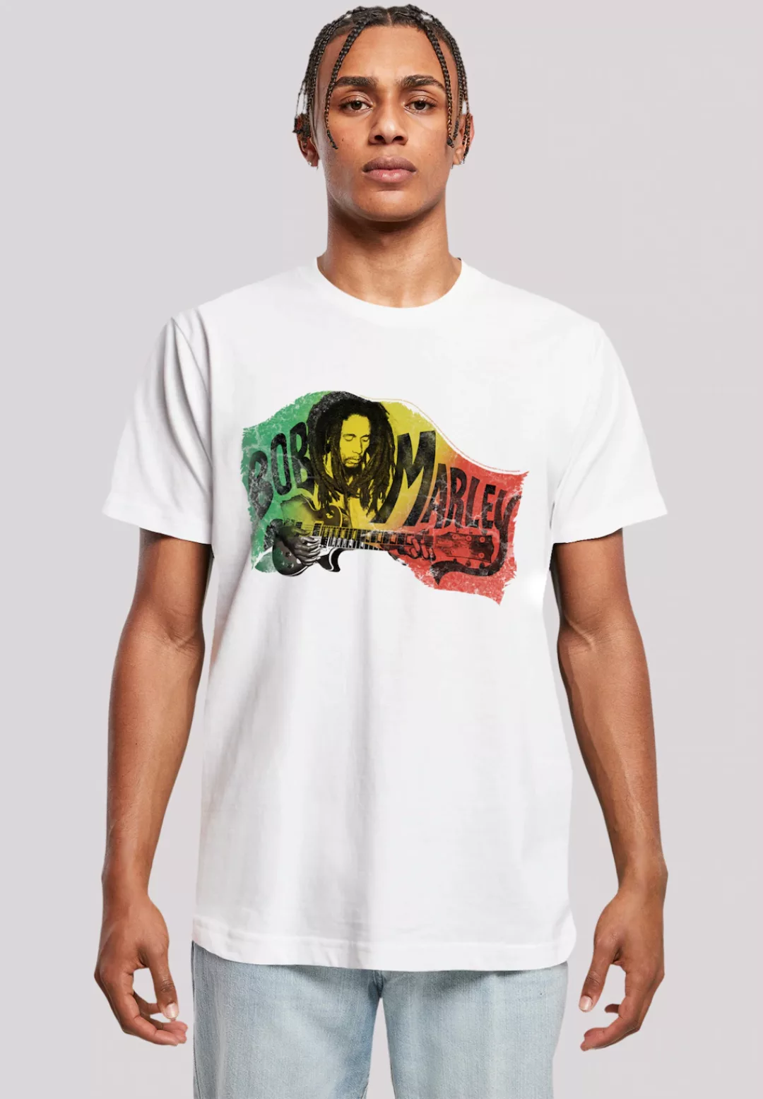 F4NT4STIC T-Shirt "Bob Marley Chords Reggae Music by Rock Off", Premium Qua günstig online kaufen