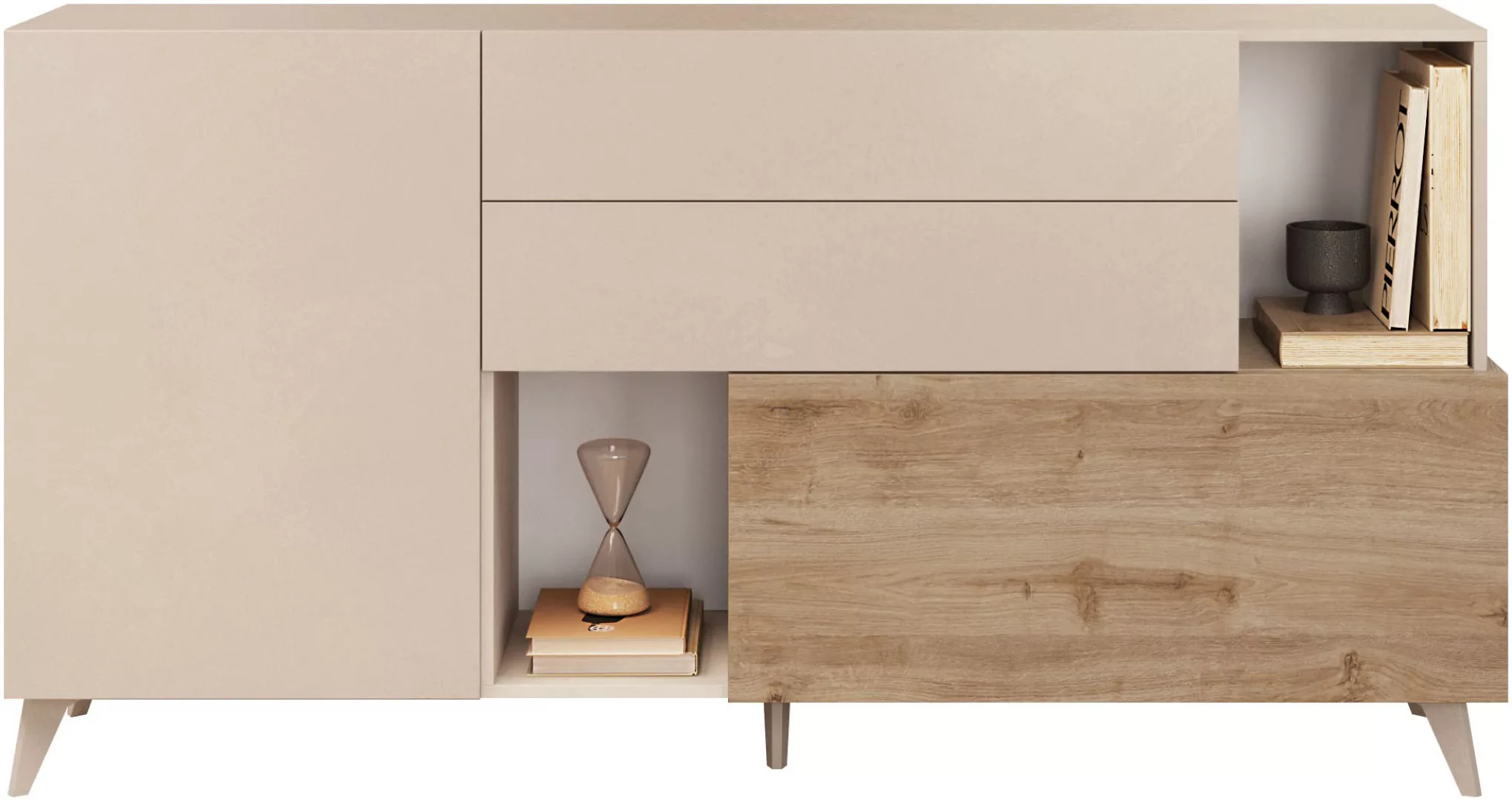 INOSIGN Sideboard "Monaco Breite 181 cm, Anrichte mit 1 Tür, 1 Klappe u. 2 günstig online kaufen