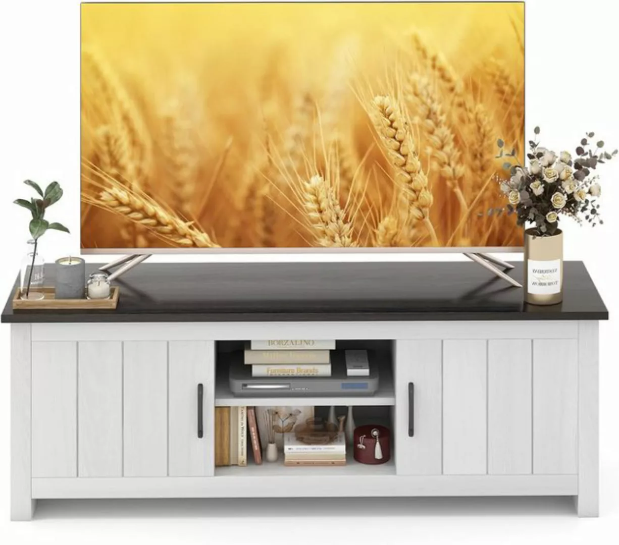 KOMFOTTEU TV-Schrank 65 Zoll Lowboard 145 x 40 x 50cm günstig online kaufen