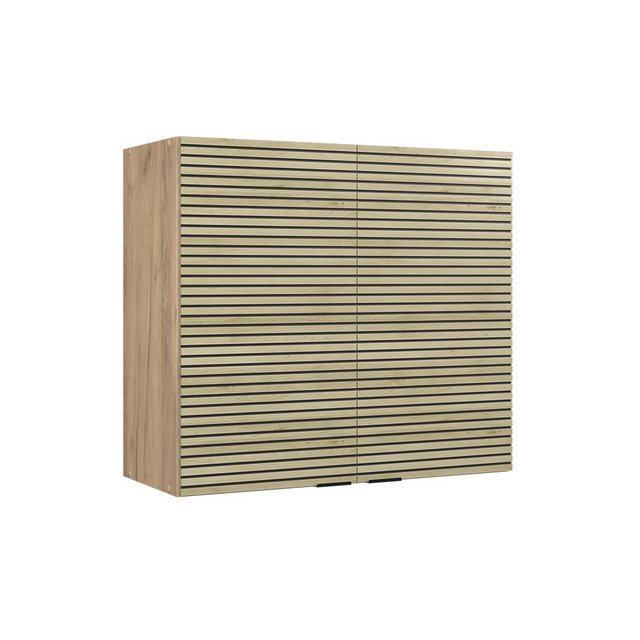 Vicco Glashängeschrank Fame-Line, Eiche Paneel/Goldkraft Eiche, 80 cm günstig online kaufen