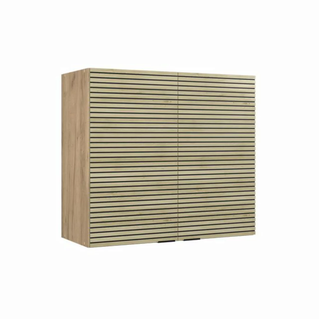 Vicco Glashängeschrank Fame-Line, Eiche Paneel/Goldkraft Eiche, 80 cm günstig online kaufen