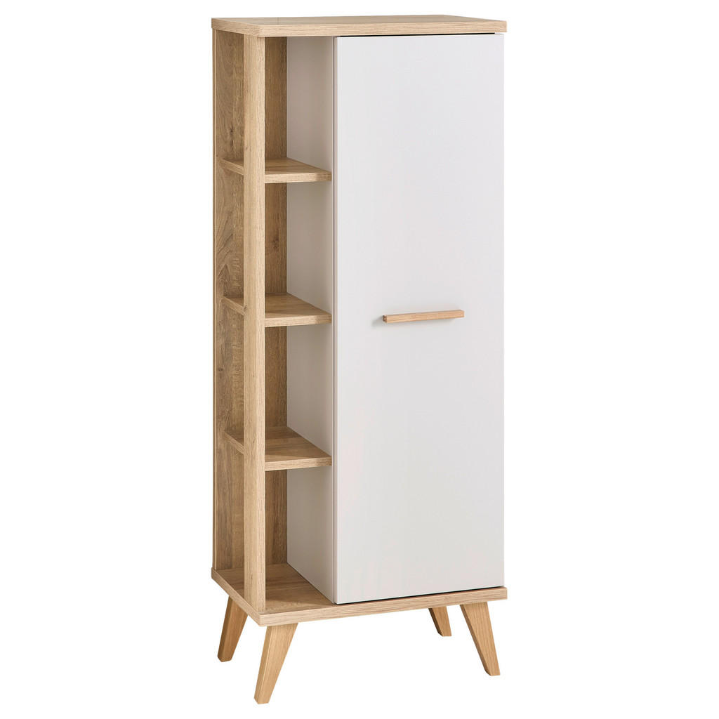 Midischrank Quickset 966 Rivera Eiche Nachbildung creme B/H/T: ca. 51x128x3 günstig online kaufen