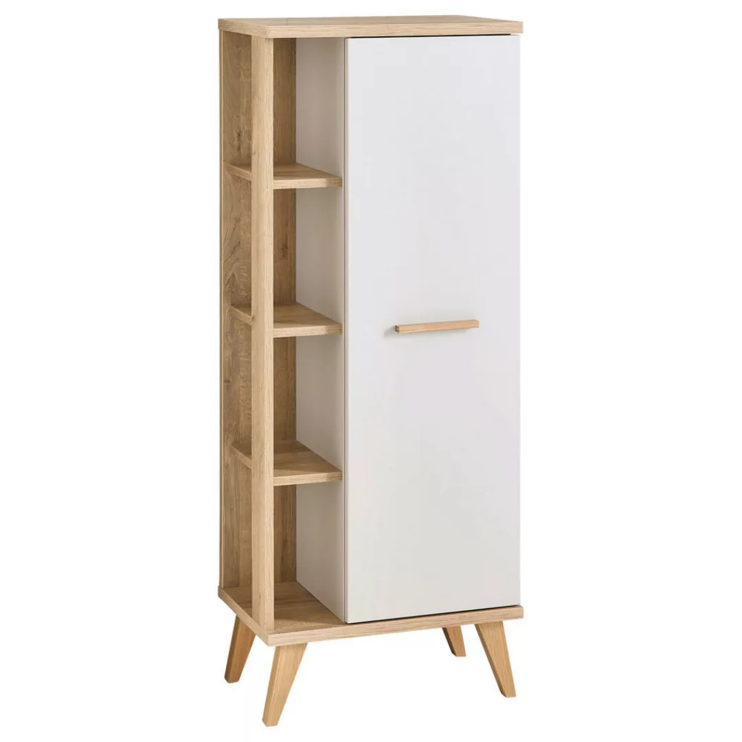 Midischrank Quickset 966 Rivera Eiche Nachbildung creme B/H/T: ca. 51x128x3 günstig online kaufen