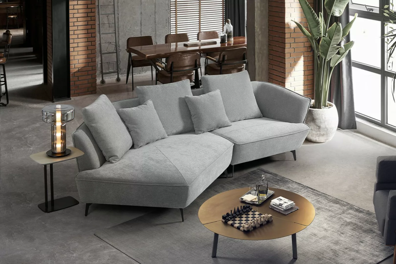 KAWOLA Sofa GARBO, Designsofa, rechts od. links offen, versch. Farben günstig online kaufen
