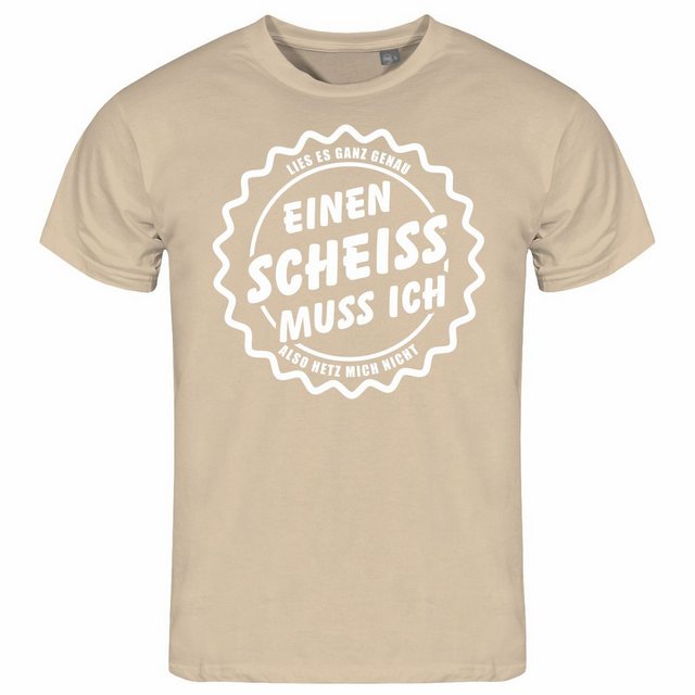 deinshirt Print-Shirt Herren T-Shirt Einen Scheiß muss Ich Funshirt mit Mot günstig online kaufen