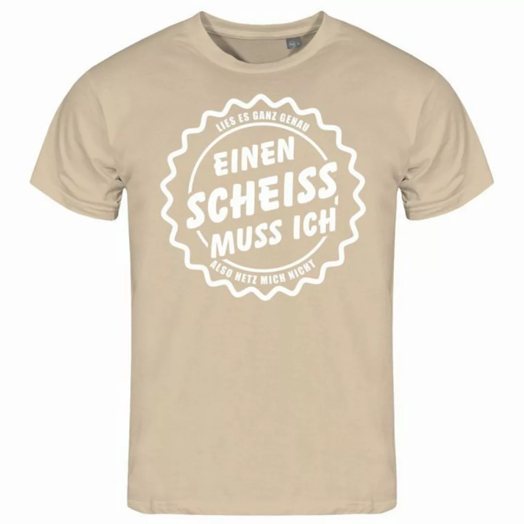 deinshirt Print-Shirt Herren T-Shirt Einen Scheiß muss Ich Funshirt mit Mot günstig online kaufen