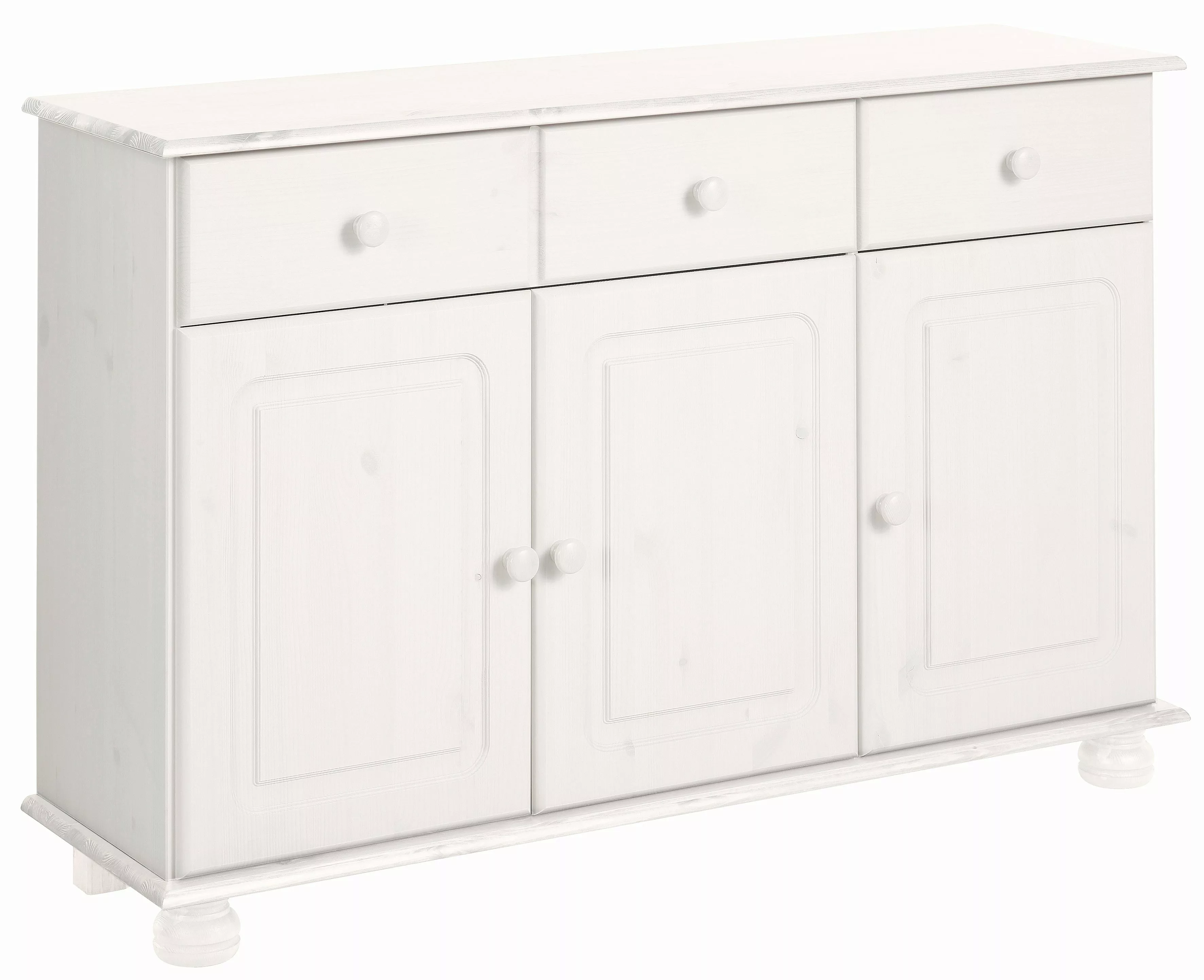 Home affaire Sideboard "Mette", Kommode mit gefrästen, kugelförmigen Füßen, günstig online kaufen