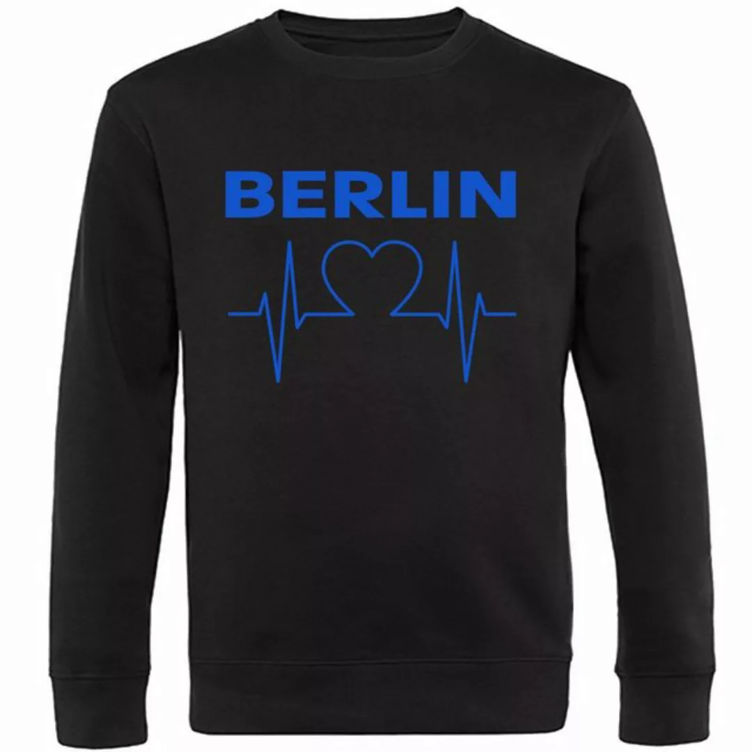 multifanshop Sweatshirt Berlin blau - Herzschlag - Pullover günstig online kaufen