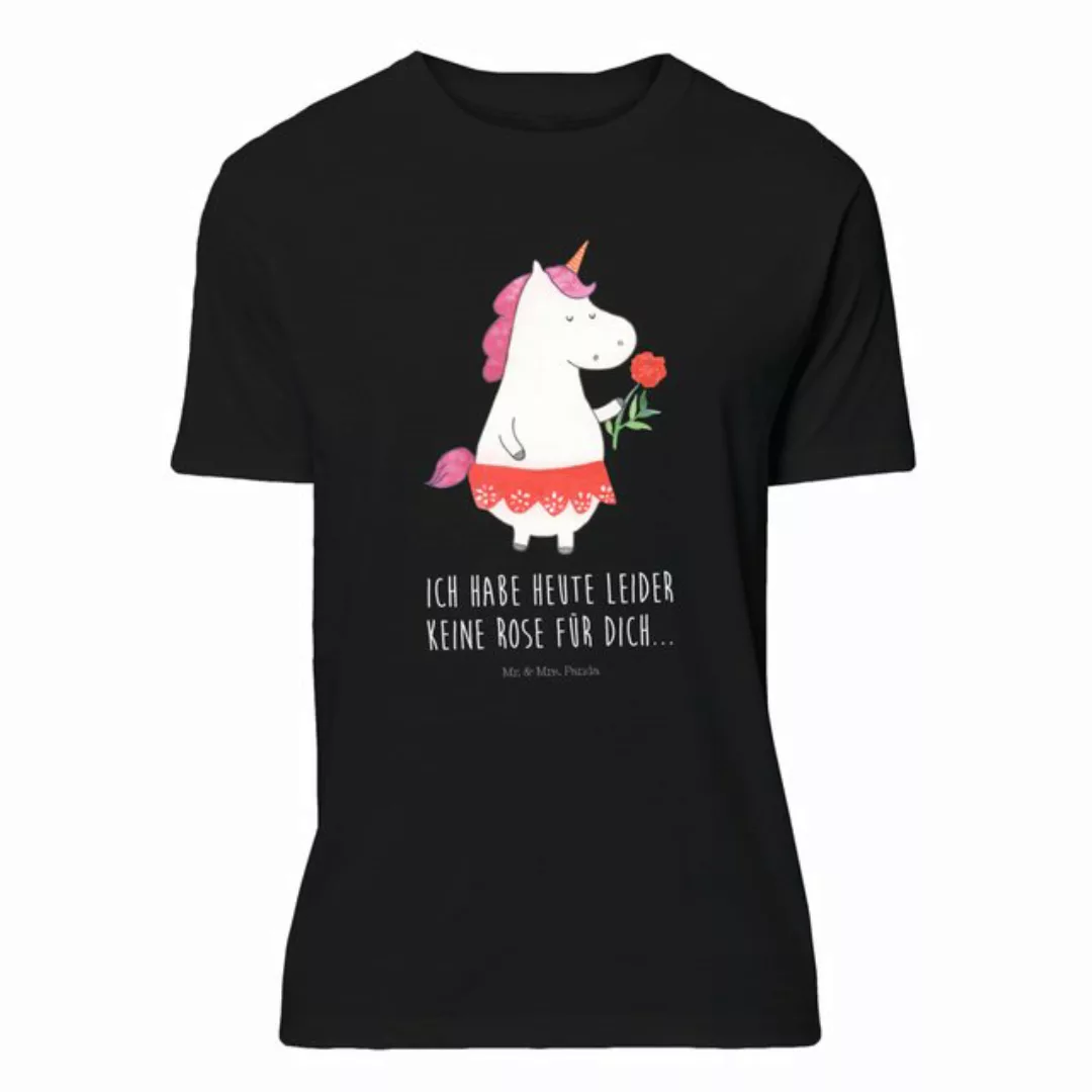 Mr. & Mrs. Panda T-Shirt Einhorn Dame - Schwarz - Geschenk, Männer, Herrn, günstig online kaufen