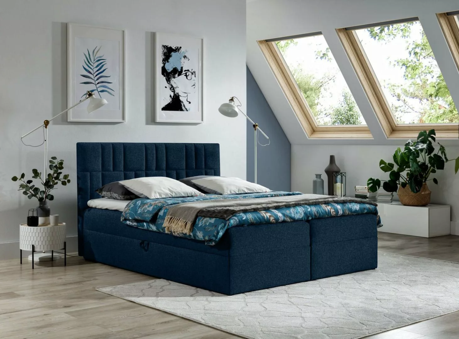 Stylefy Boxspringbett Forello (Schlafzimmerbett, Bett), Design günstig online kaufen