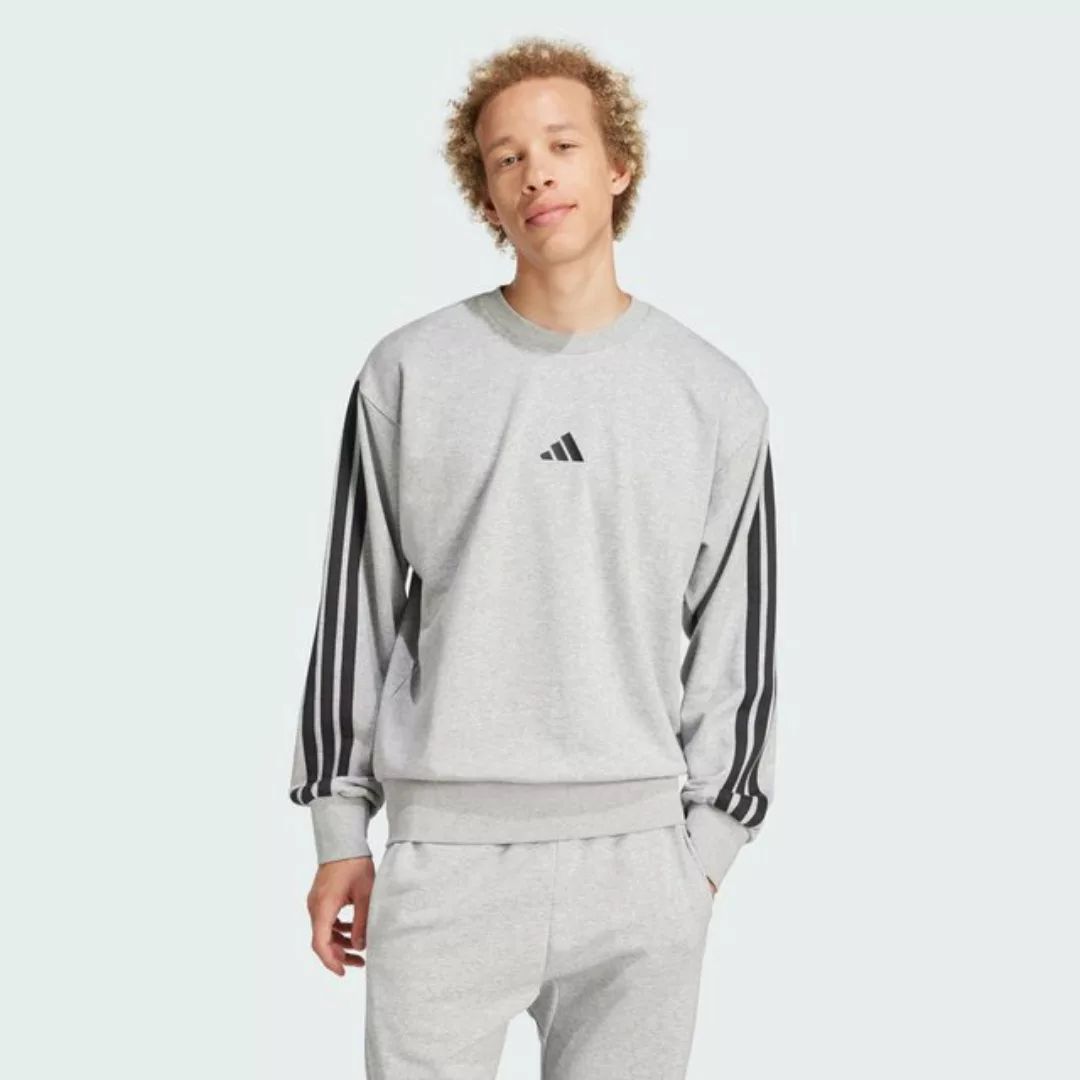 adidas Sportswear Longtop ESSENTIALS 3-STREIFEN FRENCH TERRY SWEATSHIRT günstig online kaufen