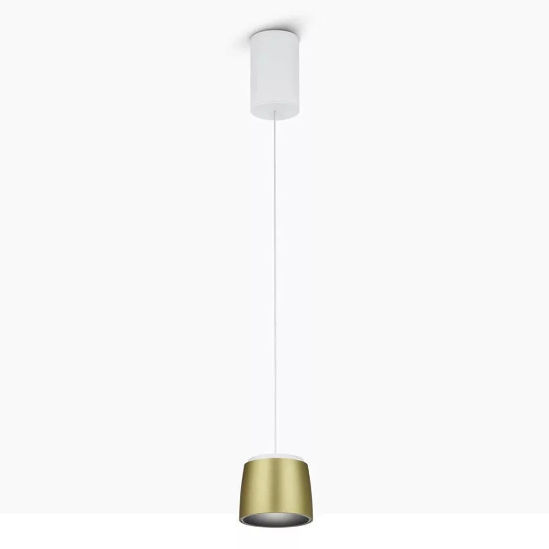 LED Pendelleuchte Ove in Gold und Weiß 16W 1130lm günstig online kaufen