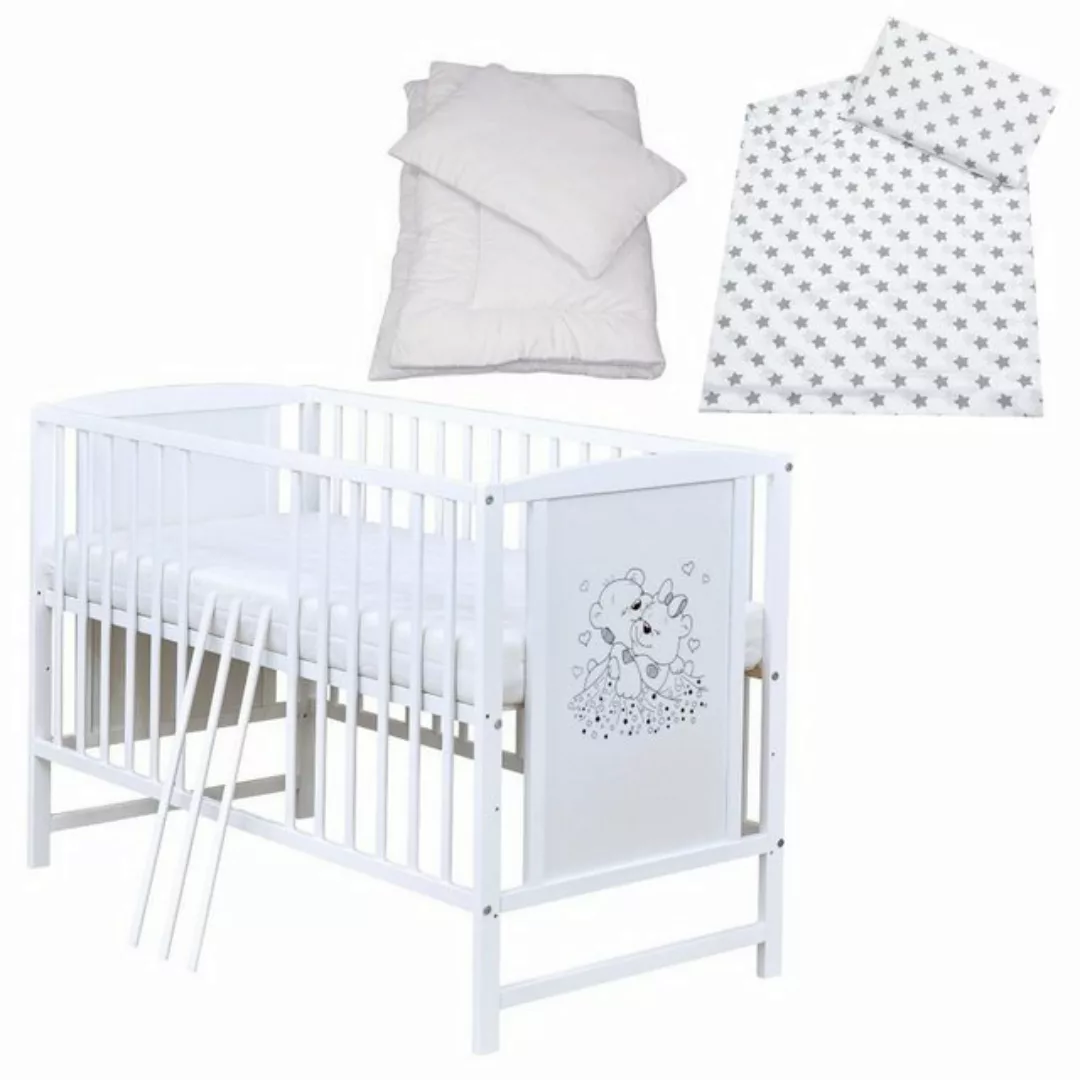 Baby-Delux Komplettbett Babybett Mia Komplettset, 7-tlg., Kinderbett 60x120 günstig online kaufen