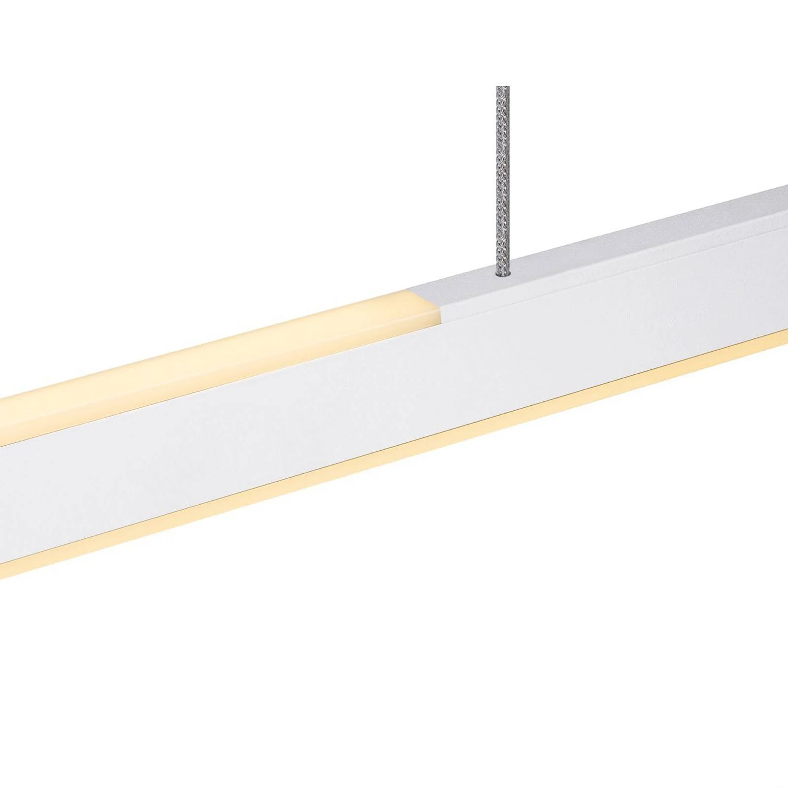 LED Pendelleuchte One in Weiß 2x 35W 3600lm 1400mm günstig online kaufen