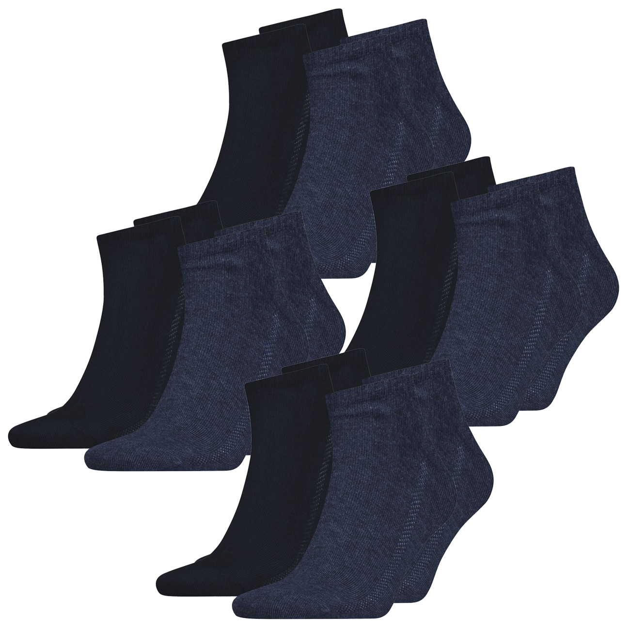 Levis Unisex Quarter Sportsocken 168SF Mid Cut 4er 6er 8er Multipack günstig online kaufen