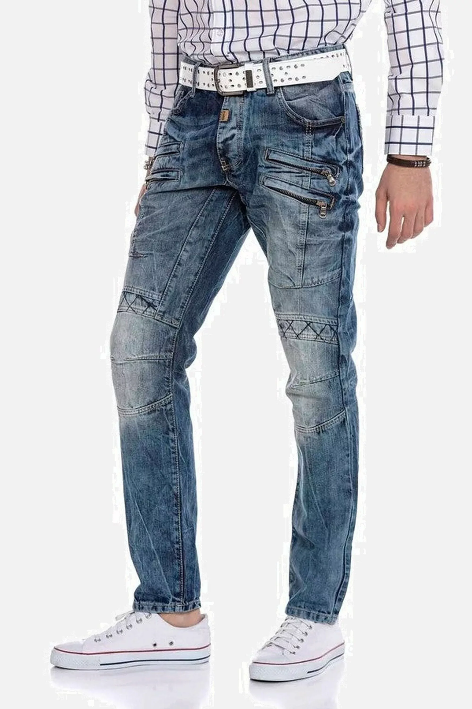 Cipo & Baxx 5-Pocket-Jeans "Jeans", mit markanten Ziernähten, CD-510 günstig online kaufen