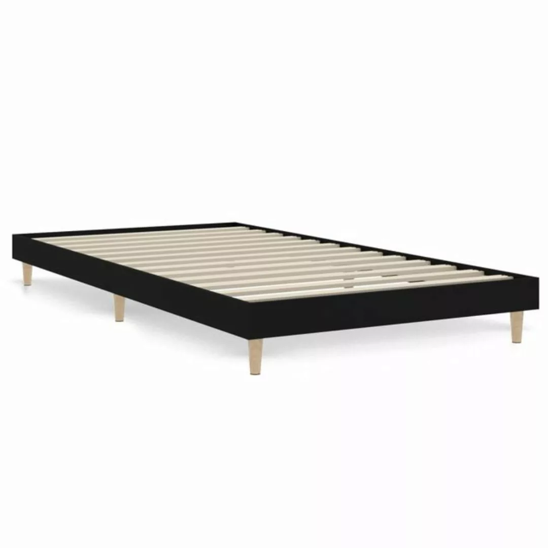 Vidaxl Bettgestell Schwarz 90x190 Cm Holzwerkstoff günstig online kaufen