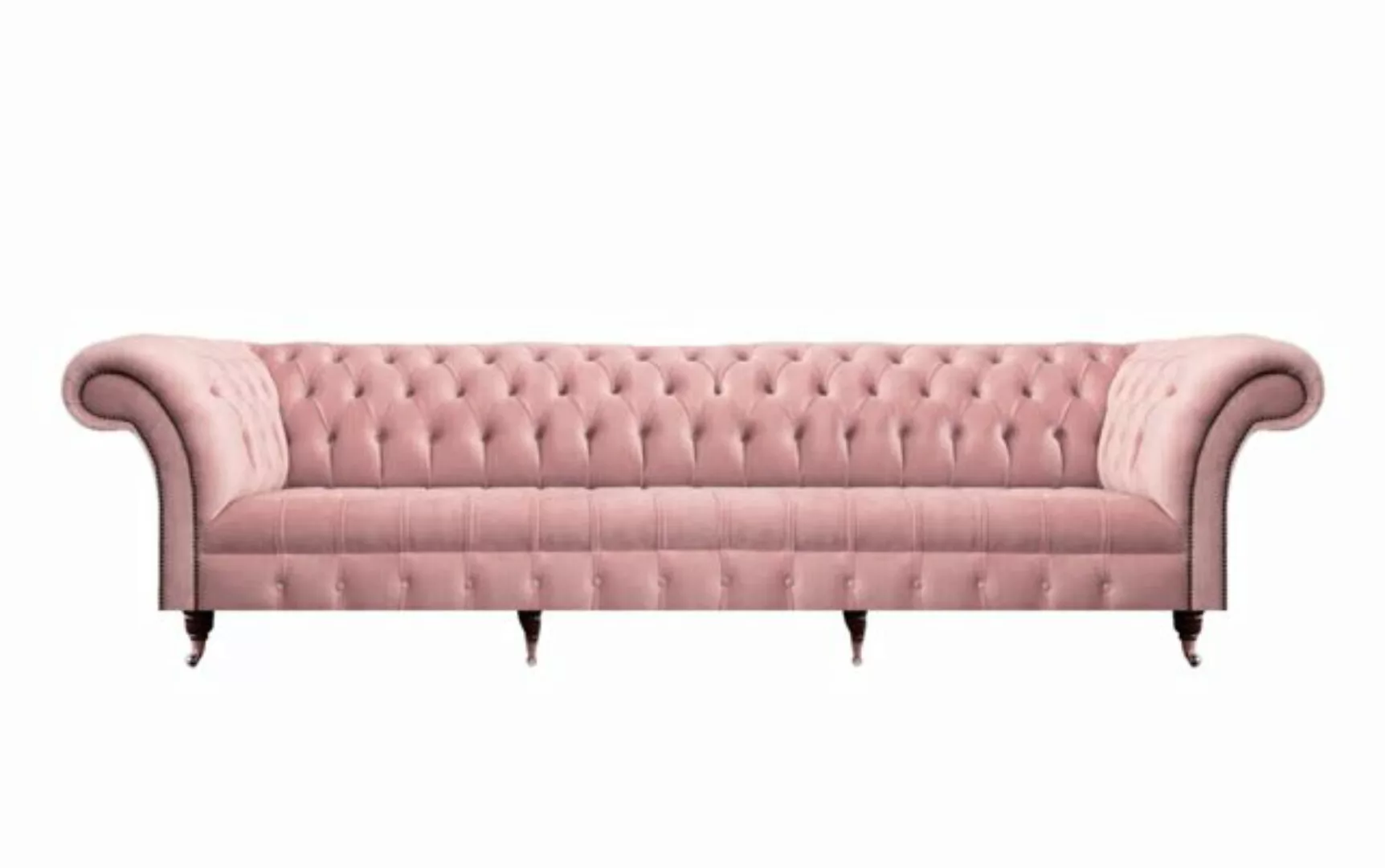 JVmoebel Chesterfield-Sofa Sofa Viersitzer Couch Luxus Textil Wohnzimmer Ro günstig online kaufen