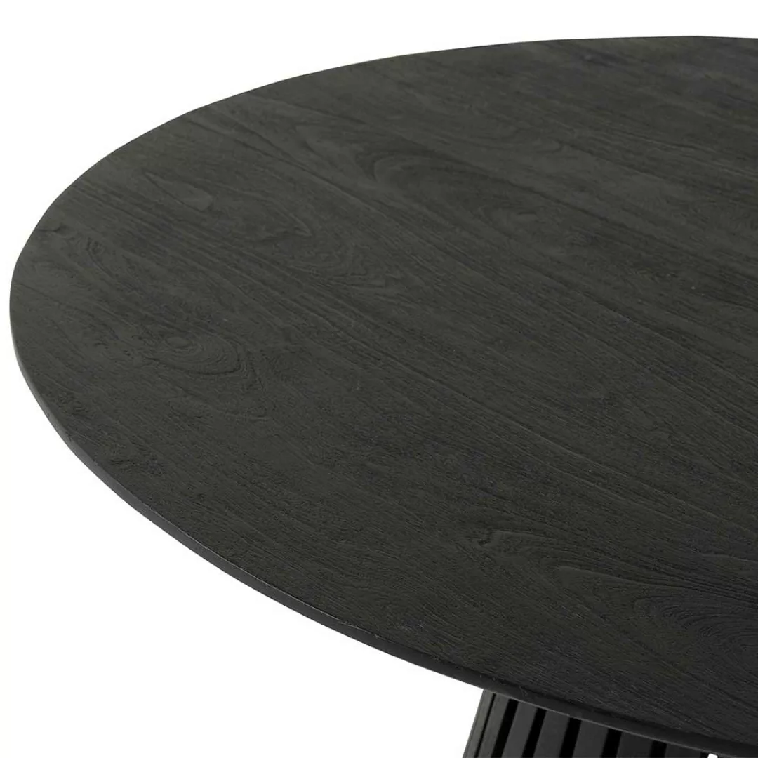 Holz Wohnzimmer Tisch schwarz aus Akazie Massivholz modernem Design günstig online kaufen