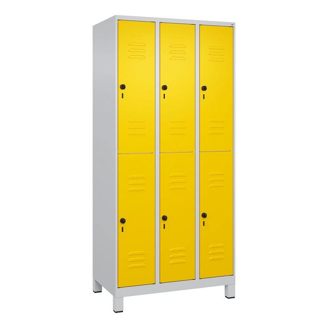 C+P Garderobenschrank Doppel-Garderobenschrank Classic Plus, Abteilbreite 3 günstig online kaufen