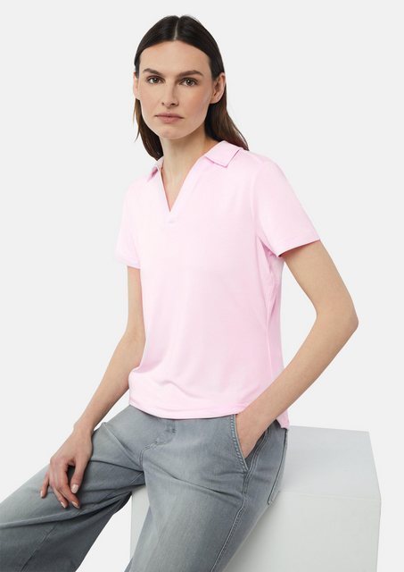 comma casual identity Kurzarmshirt Jersey-Poloshirt aus Viskosemix günstig online kaufen