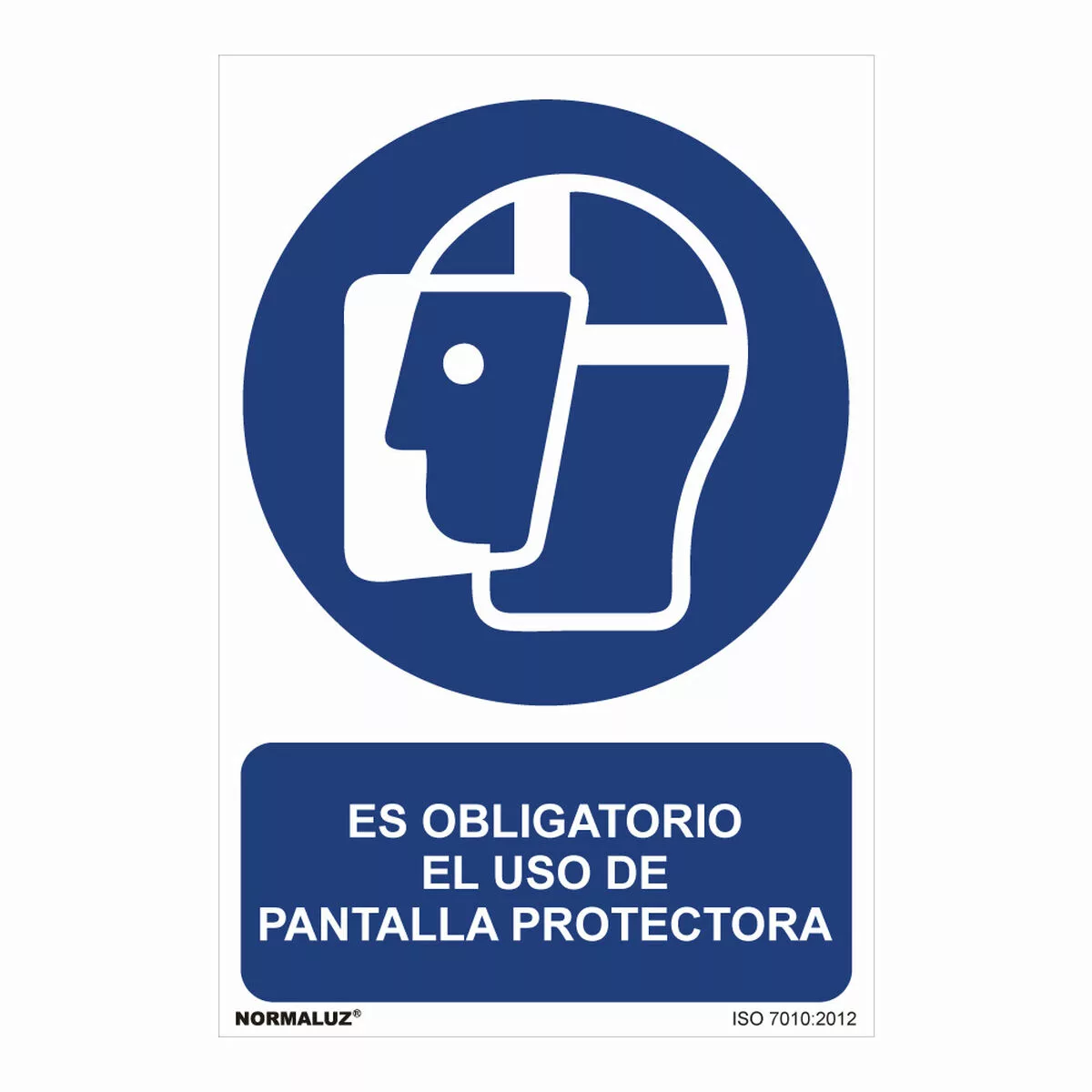 Schild Normaluz Es Obligatorio El Uso De Pantalla Protectora Pvc (30 X 40 C günstig online kaufen